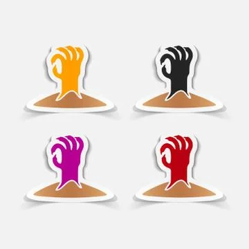 Realistic design element: hand Stock Illustration