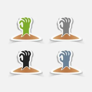 Realistic design element: hand Stock Illustration