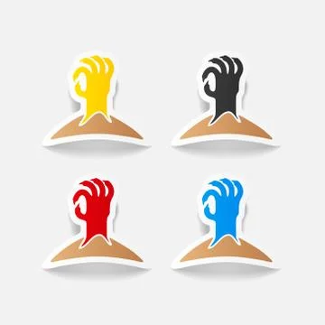 Realistic design element: hand Stock Illustration