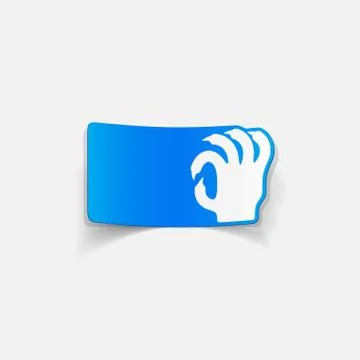 Realistic design element: hand Stock Illustration