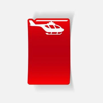 Realistic design element: helicopter Stock Illustration