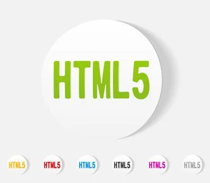 Realistic design element. HTML5 스톡 일러스트