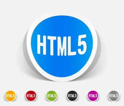 Realistic design element. HTML5 스톡 일러스트