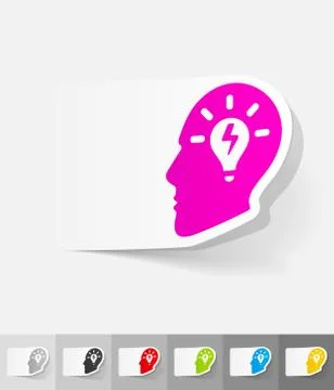 Realistic design element. idea concept Stock Illustration