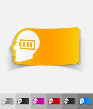 Realistic design element. idea concept Stock Illustration