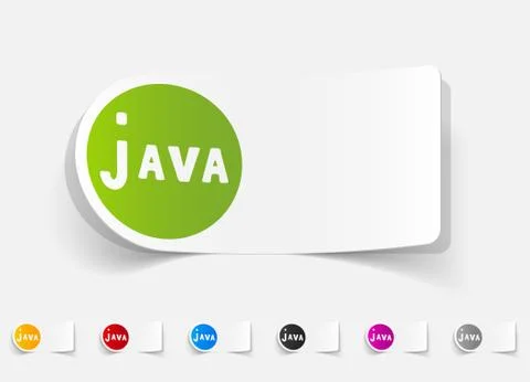 Realistic design element. java Stock Illustration