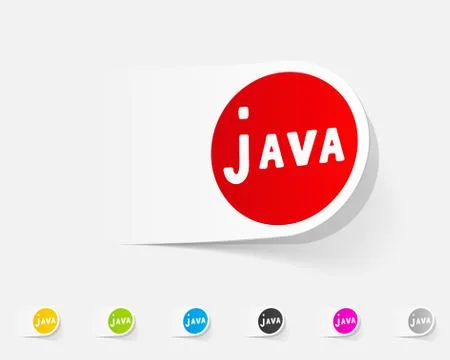 Realistic design element. java Stock Illustration