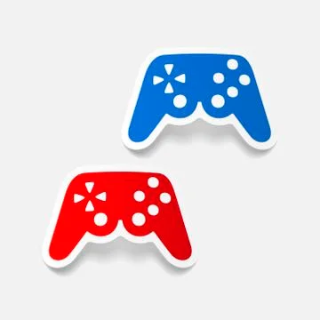 Realistic design element: joystick Illustrazione stock