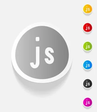 Realistic design element. js Stockillustratie