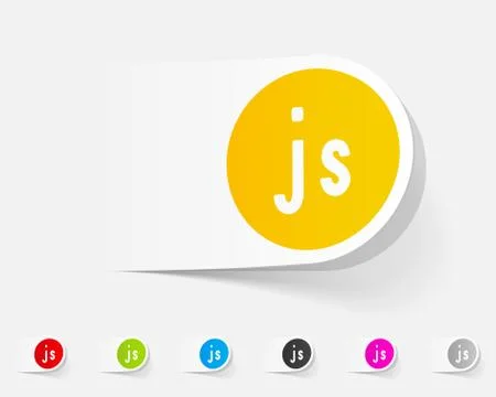 Realistic design element. js Stockillustratie