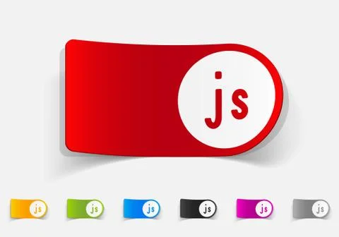 Realistic design element. js Illustrazione stock