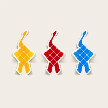 Realistic design element: ketupat Stock Illustration