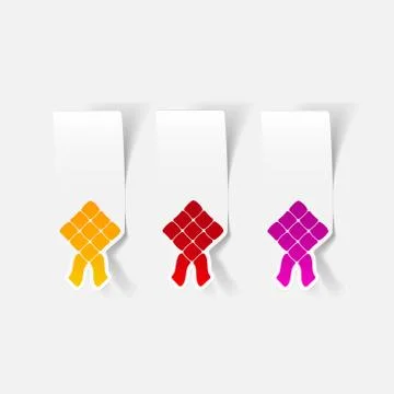 Realistic design element: ketupat イラスト素材