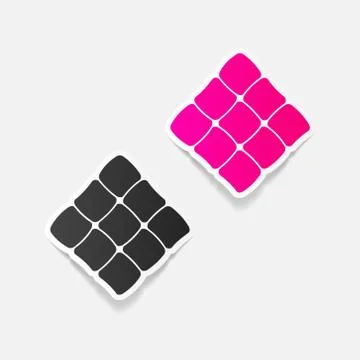 Realistic design element: ketupat 스톡 일러스트
