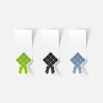 Realistic design element: ketupat Stock Illustration