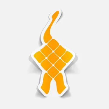 Realistic design element: ketupat Stock Illustration