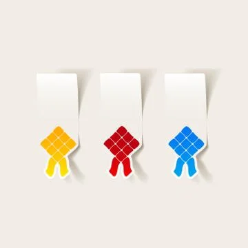 Realistic design element: ketupat Stock Illustration