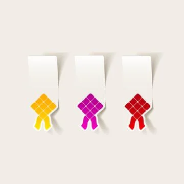Realistic design element: ketupat Stock Illustration