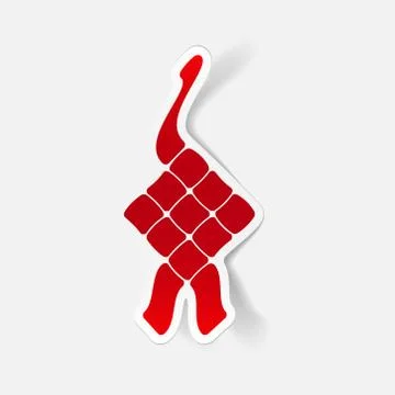 Realistic design element: ketupat イラスト素材