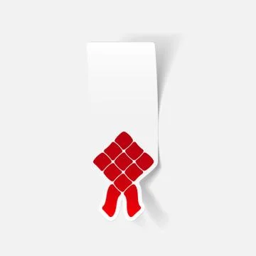 Realistic design element: ketupat Stock Illustration