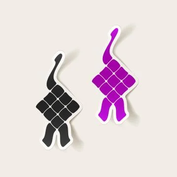 Realistic design element: ketupat Illustrazione stock