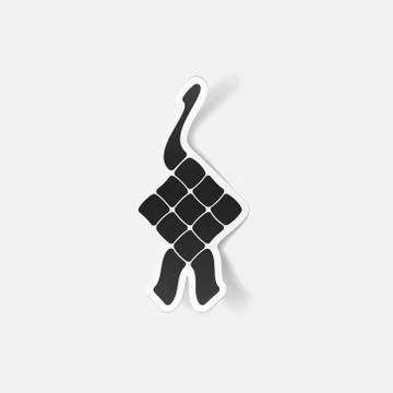 Realistic design element: ketupat イラスト素材