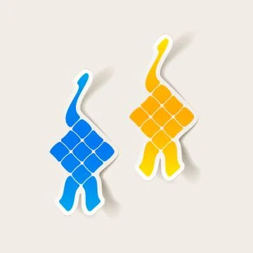 Realistic design element: ketupat イラスト素材