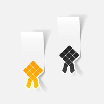 Realistic design element: ketupat イラスト素材