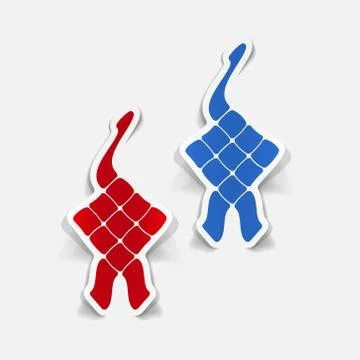 Realistic design element: ketupat イラスト素材