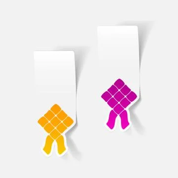 Realistic design element: ketupat イラスト素材