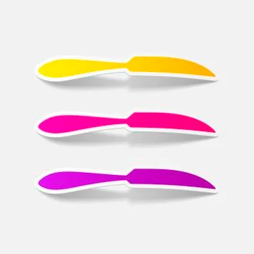Realistic design element: knife Stock Illustration