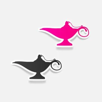 Realistic design element: lamp Stock Illustration