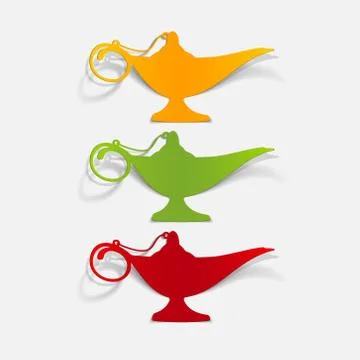 Realistic design element: lamp Stock Illustration