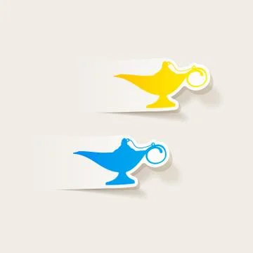 Realistic design element: lamp Stock Illustration