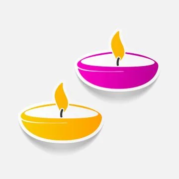 Realistic design element: lamp Stock Illustration