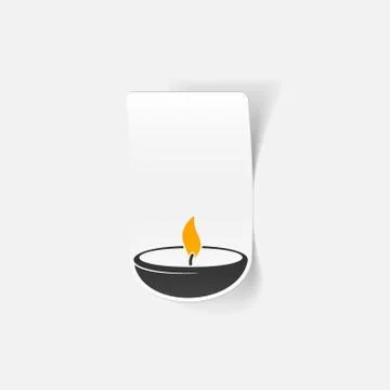 Realistic design element: lamp Stock Illustration