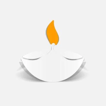 Realistic design element: lamp Stock Illustration