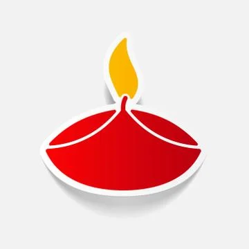 Realistic design element: lamp Stock Illustration