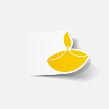 Realistic design element: lamp Stock Illustration