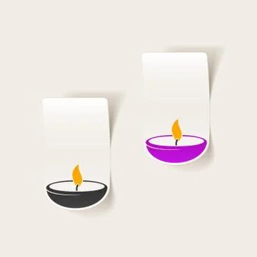 Realistic design element: lamp Stock Illustration