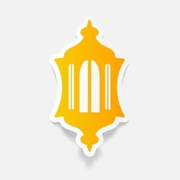 Realistic design element: lantern Stock Illustration