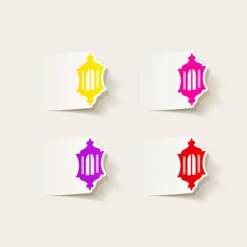 Realistic design element: lantern Stock Illustration