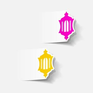Realistic design element: lantern Stock Illustration