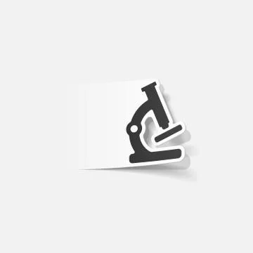 Realistic design element: microscope Stock Illustration