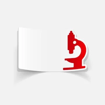 Realistic design element: microscope Stock Illustration