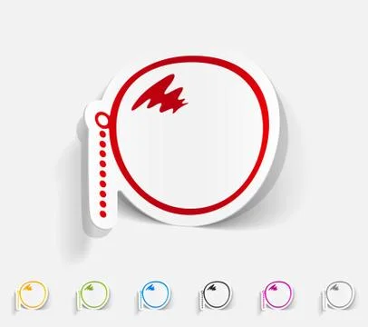 Realistic design element. monocle イラスト素材