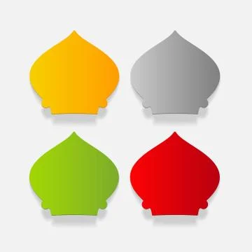 Realistic design element: mosque Stock Illustration