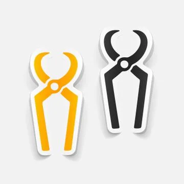 Realistic design element: nippers Stock Illustration