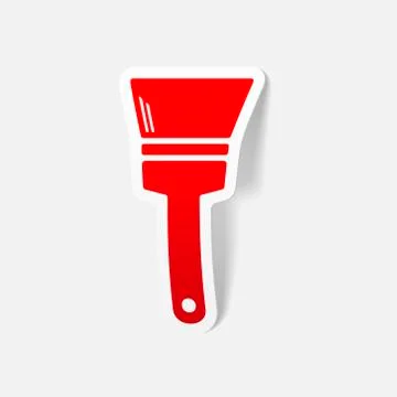 Realistic design element: paint brush Stock Illustration