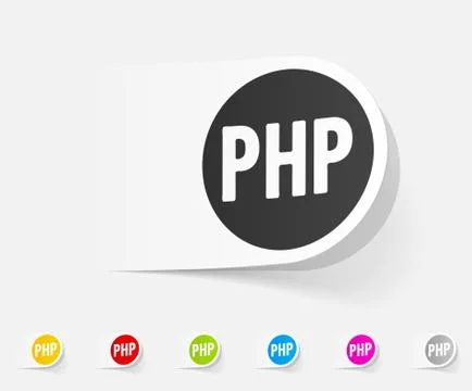 Realistic design element. PHP Stock Illustration